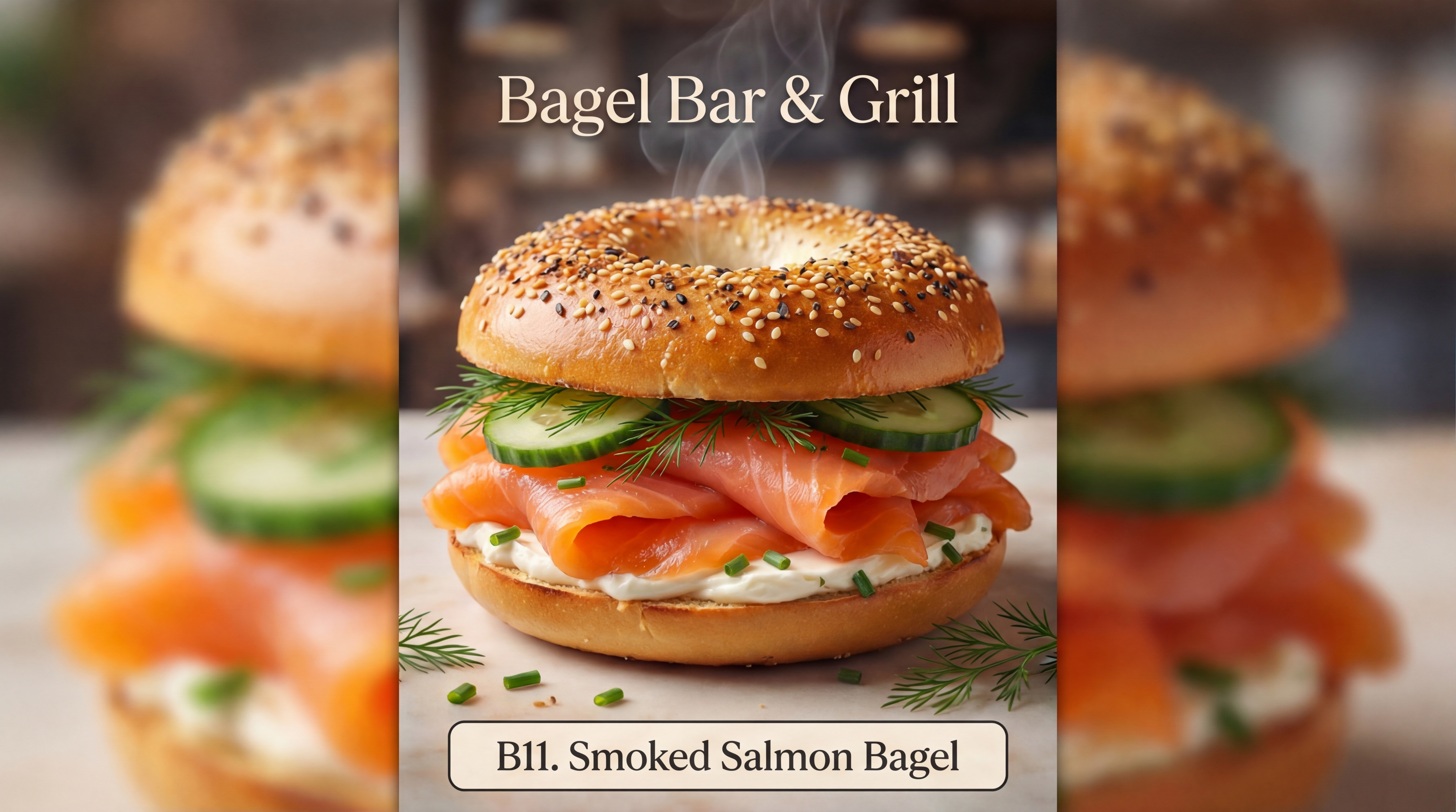 B11. Smoked Salmon Bagel